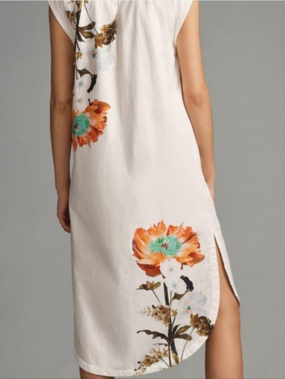 Anthropologie Maeve Cotton Midi Shirt Dress - Picture 3 of 9